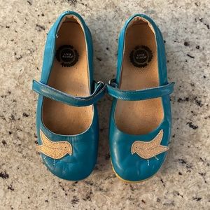 Livie and Luca Turquoise Bird Mary Janes Pio Pio Size 3